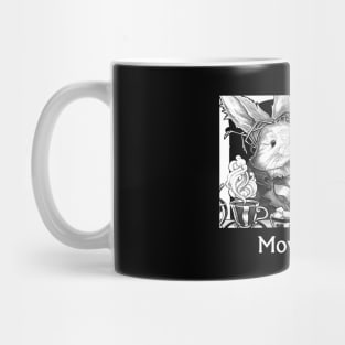 Wonderland - Tea Party - Move Down - White Outlined Version Mug